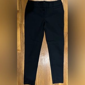 LOFT BLACK PANTS CURVY SKINNY ANKLE SIZE 4 TALL
